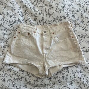 Levi’s 501 Jean Shorts - off white